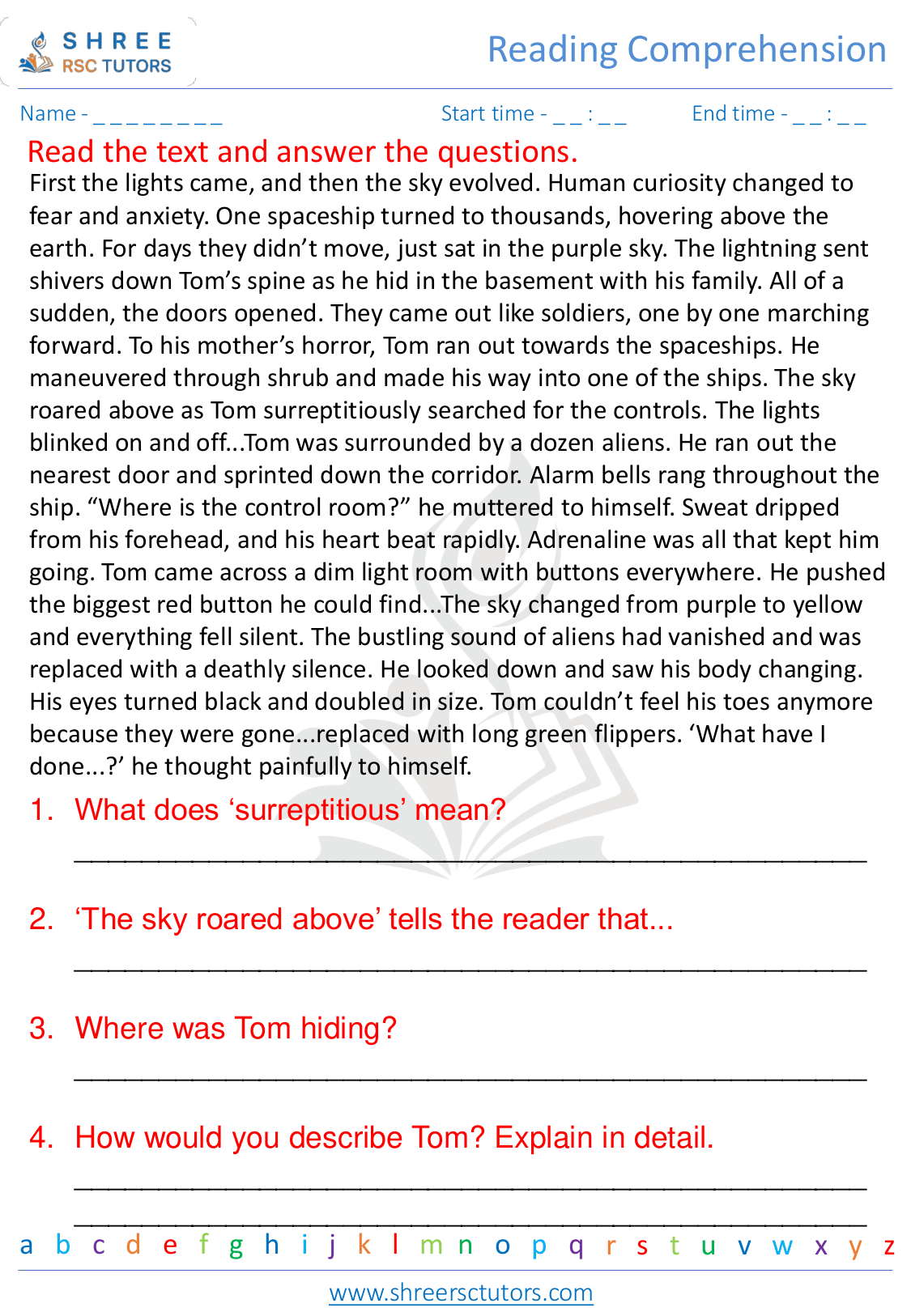 Reading Comprehension Worksheets For Grade 5 English Shree Rsc Tutors reading-comprehension-worksheets-for-grade-5-english-shree-rsc-tutors